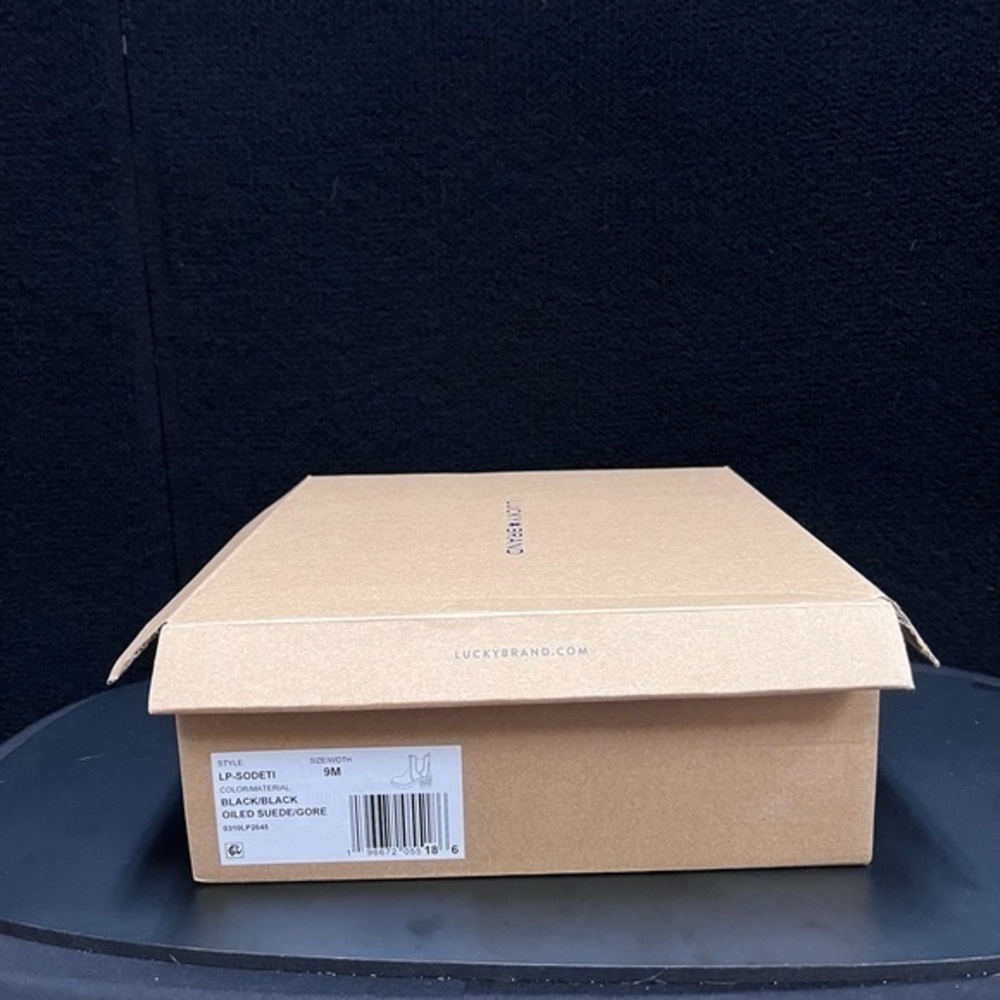 Lucky Brand Bootie‎ Sodeti Oiled Suede New in Box - Picture 8 of 9